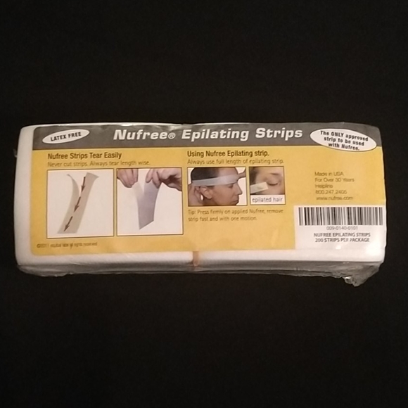 Nufree Nudesse Epilating Strips (200 count) - Picture 1 of 5